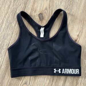 Under Armour Black Sports Bra with Racerback Design